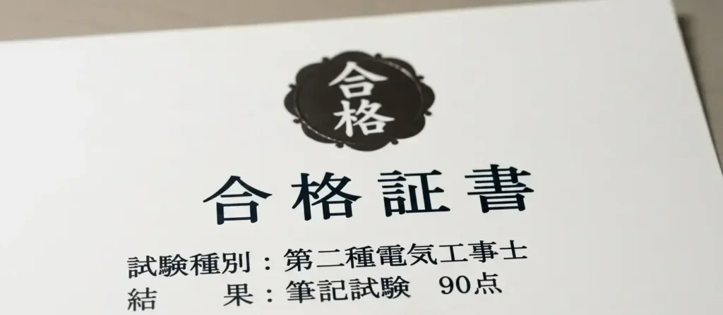 90点で一発合格